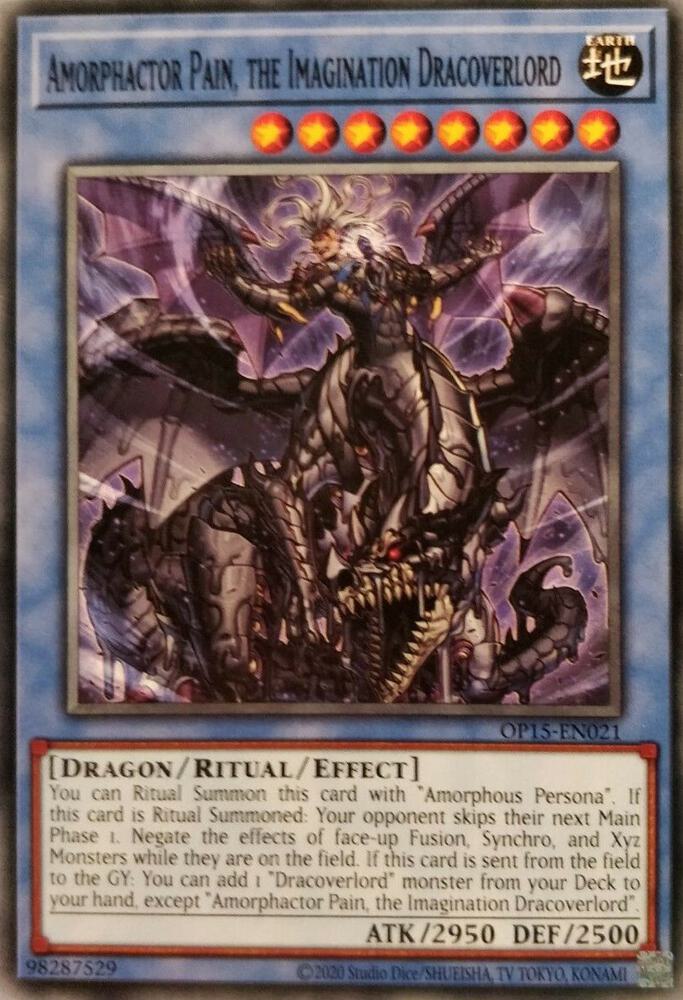 Amorphactor Pain, the Imagination Dracoverlord [OP15-EN021] Common