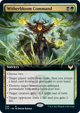 Witherbloom Command (Extended Art) [Strixhaven: School of Mages]