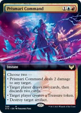 Prismari Command (Extended Art) [Strixhaven: School of Mages]