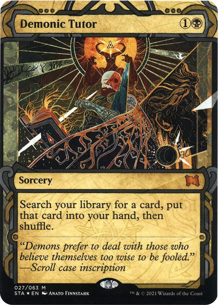 Demonic Tutor (Foil Etched) [Strixhaven: School of Mages Mystical Archive]
