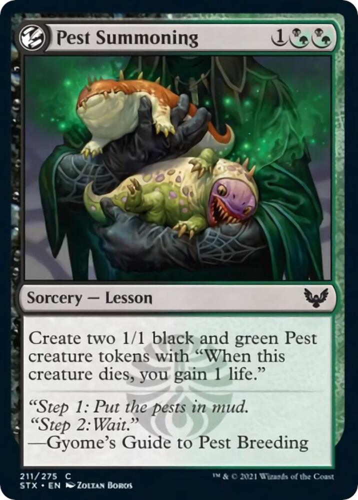 Pest Summoning [Strixhaven: School of Mages]