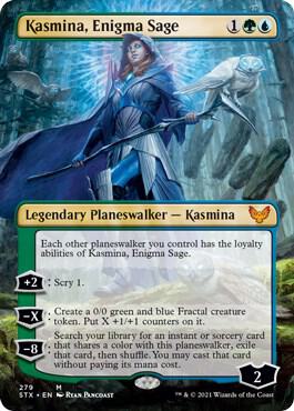 Kasmina, Enigma Sage (Borderless) [Strixhaven: School of Mages]