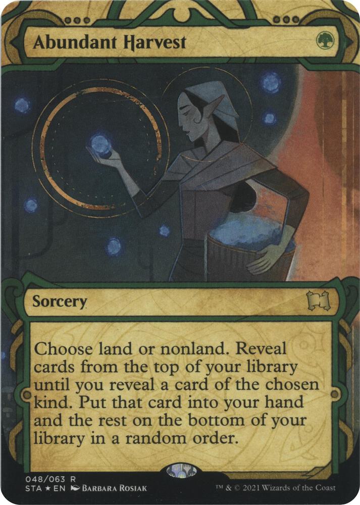 Abundant Harvest (Foil Etched) [Strixhaven: School of Mages Mystical Archive]