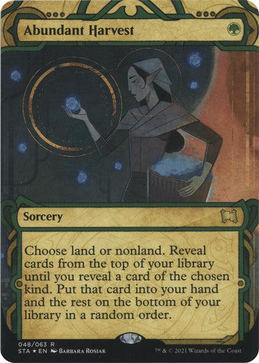 Abundant Harvest (Foil Etched) [Strixhaven: School of Mages Mystical Archive]