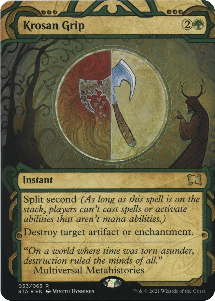 Krosan Grip (Foil Etched) [Strixhaven: School of Mages Mystical Archive]