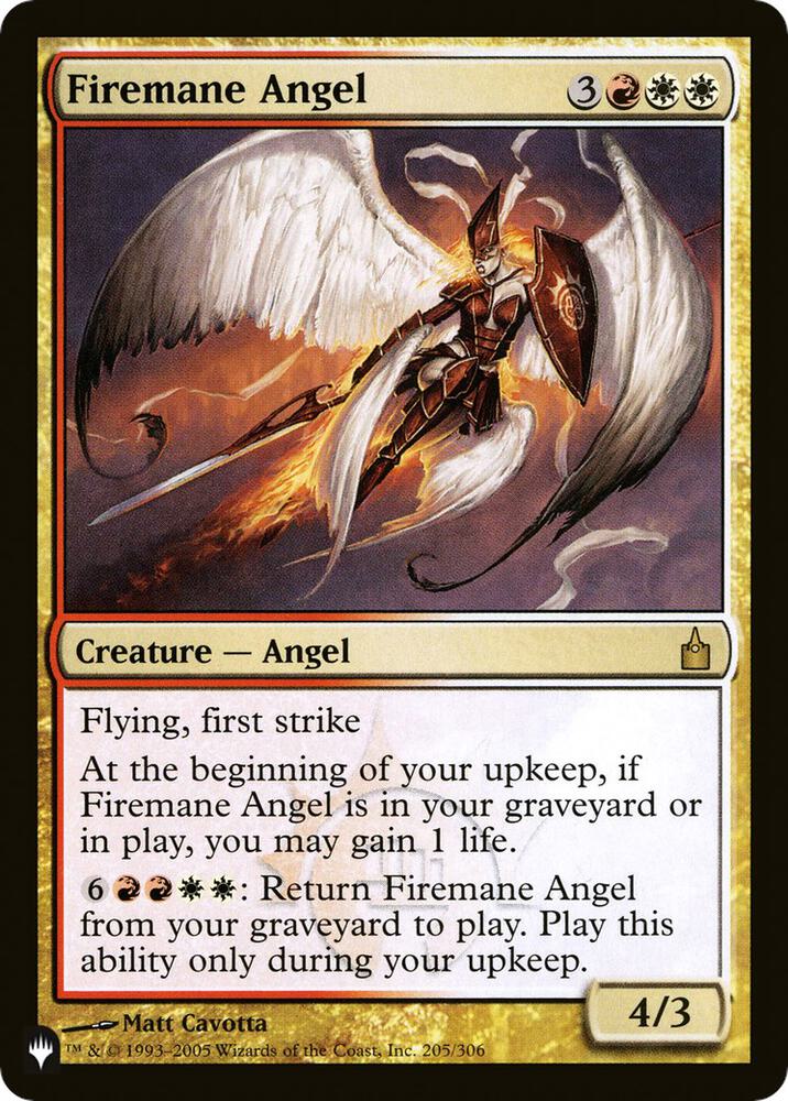 Firemane Angel [The List]