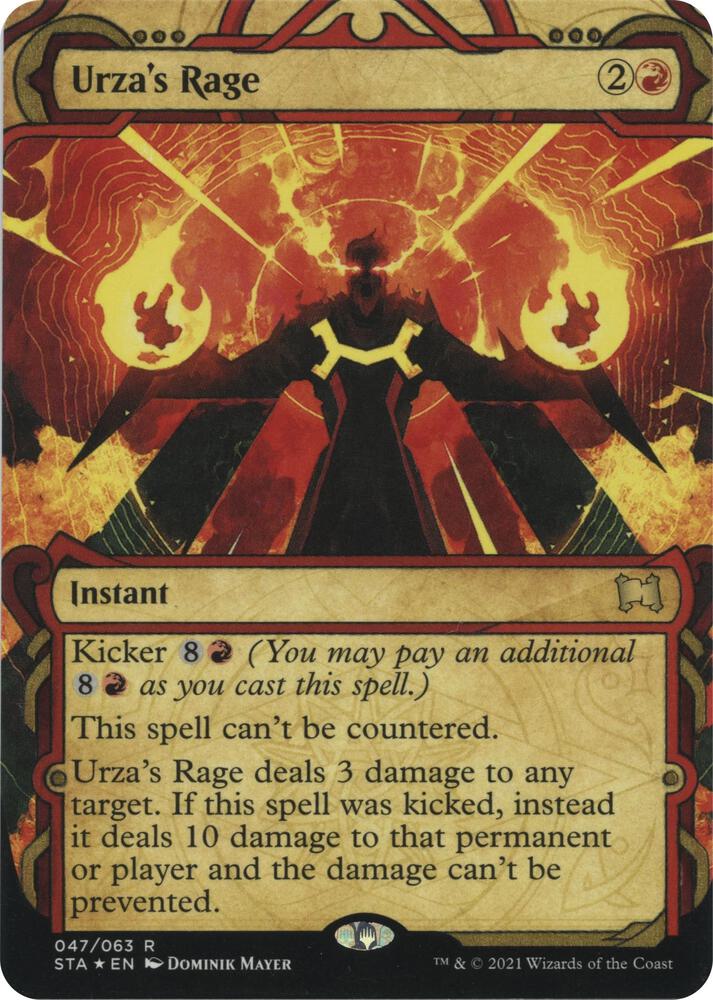 Urza's Rage (Foil Etched) [Strixhaven: School of Mages Mystical Archive]