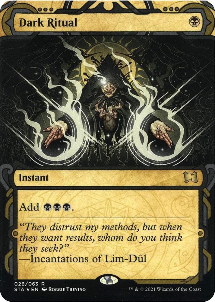 Dark Ritual (Foil Etched) [Strixhaven: School of Mages Mystical Archive]