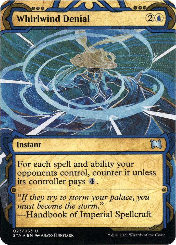 Whirlwind Denial (Foil Etched) [Strixhaven: School of Mages Mystical Archive]