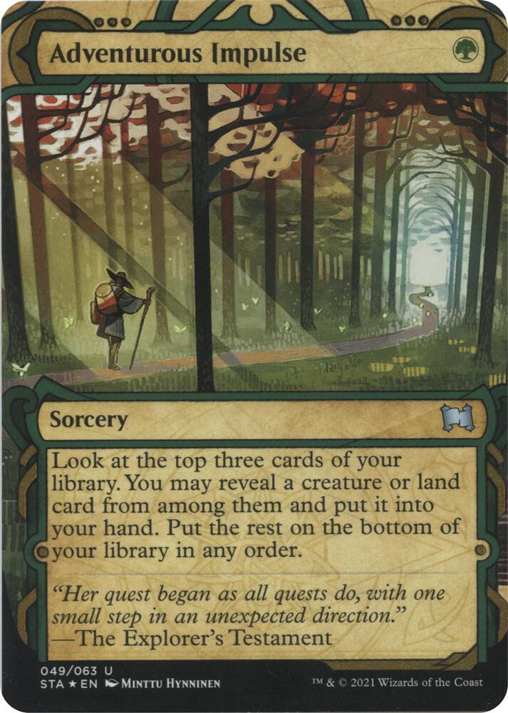 Adventurous Impulse (Foil Etched) [Strixhaven: School of Mages Mystical Archive]