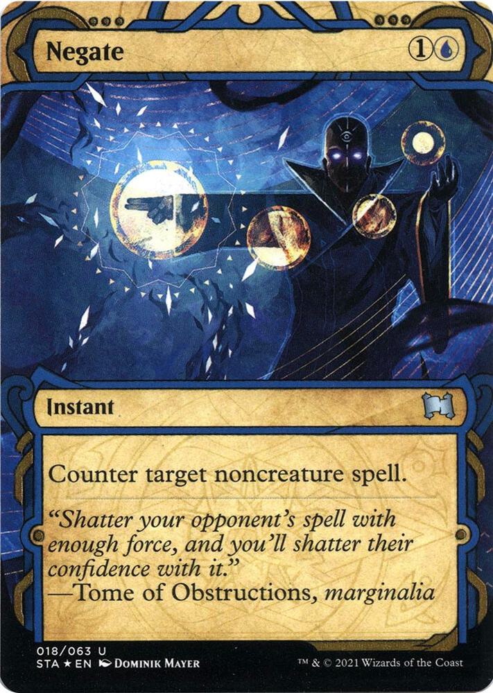 Negate (Foil Etched) [Strixhaven: Mystical Archive]