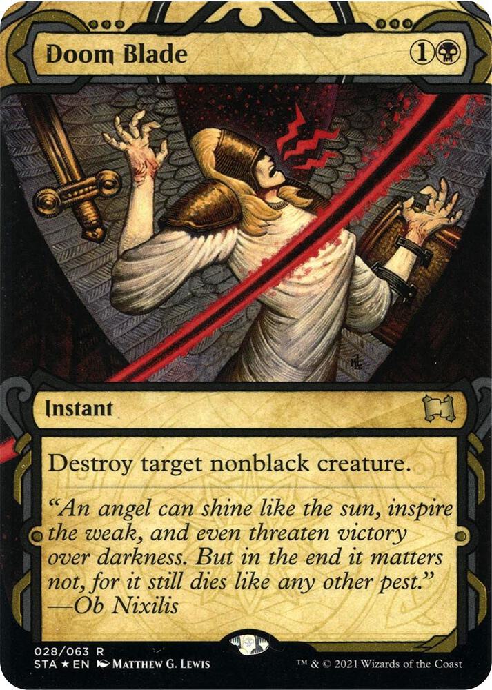 Doom Blade (Foil Etched) [Strixhaven: Mystical Archive]