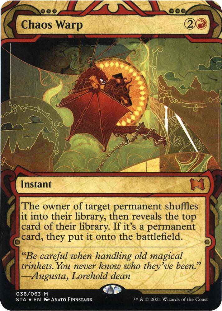 Chaos Warp (Foil Etched) [Strixhaven: Mystical Archive]