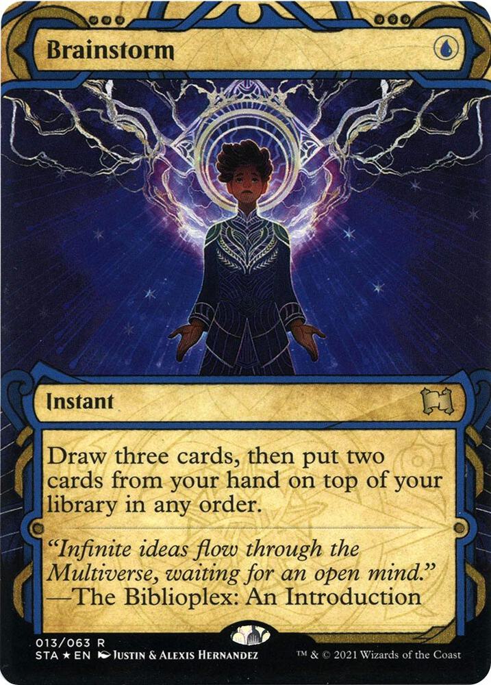 Brainstorm (Foil Etched) [Strixhaven: School of Mages Mystical Archive]