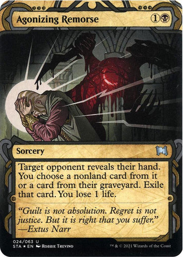 Agonizing Remorse (Foil Etched) [Strixhaven: School of Mages Mystical Archive]