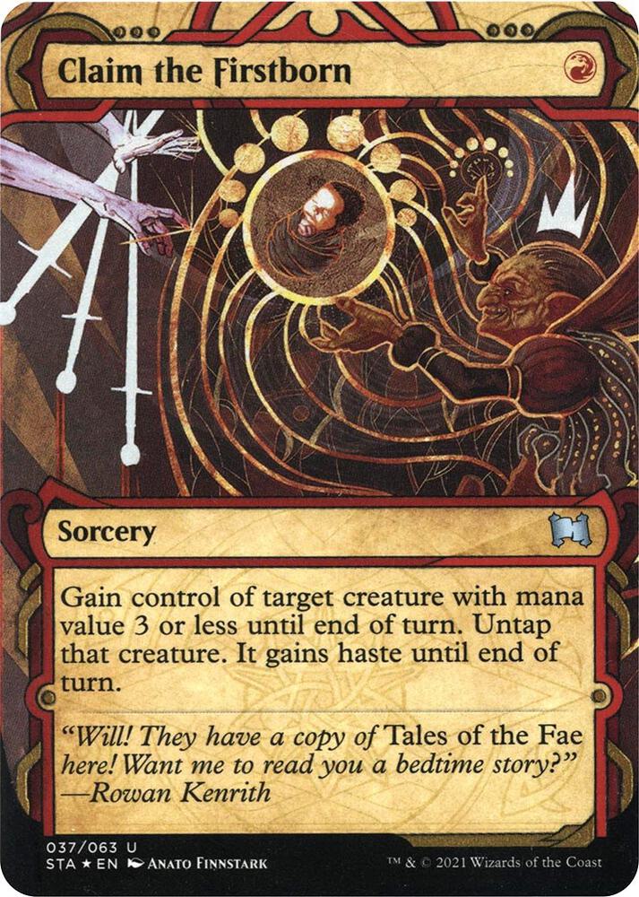 Claim the Firstborn (Foil Etched) [Strixhaven: Mystical Archive]