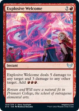 Explosive Welcome [Strixhaven: School of Mages]