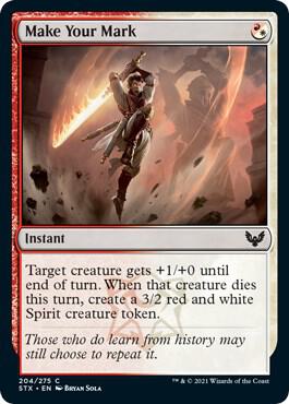 Make Your Mark [Strixhaven: School of Mages]