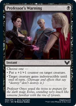 Professor's Warning [Strixhaven: School of Mages]