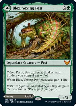 Blex, Vexing Pest // Search for Blex [Strixhaven: School of Mages]