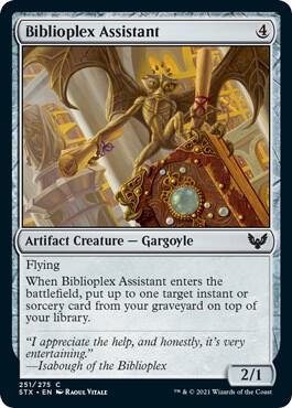 Biblioplex Assistant [Strixhaven: School of Mages]