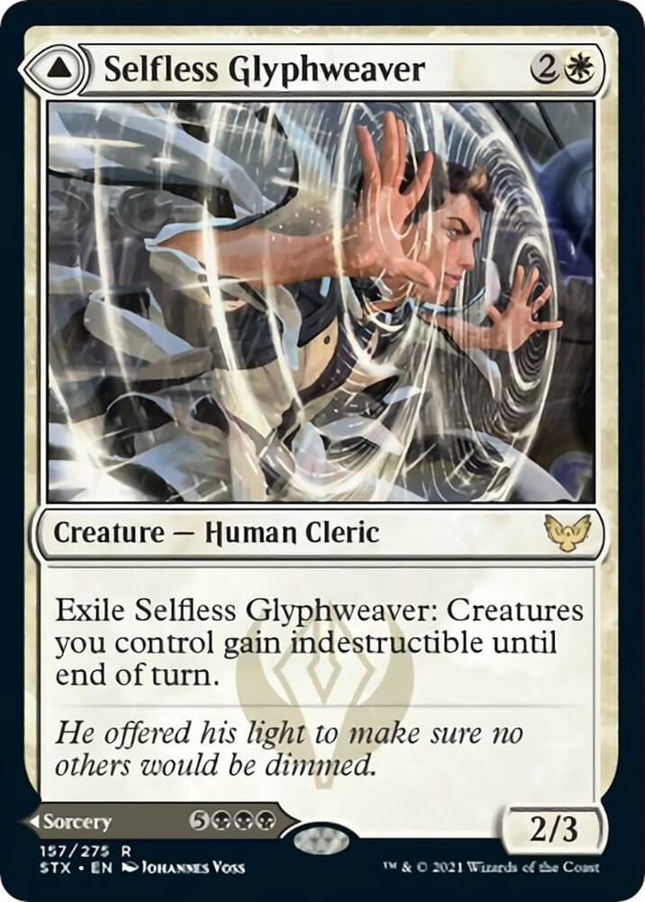 Selfless Glyphweaver // Deadly Vanity [Strixhaven: School of Mages]