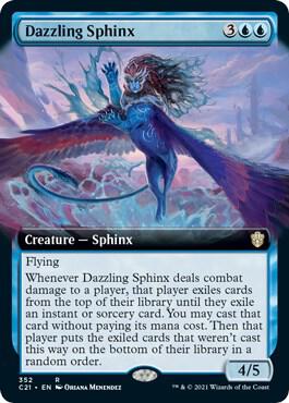 Dazzling Sphinx (Extended Art) [Commander 2021]