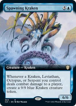 Spawning Kraken (Extended Art) [Commander 2021]