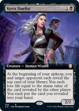 Keen Duelist (Extended Art) [Commander 2021]