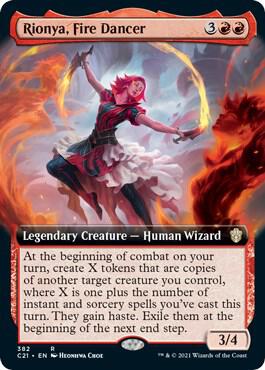 Rionya, Fire Dancer (Extended Art) [Commander 2021]