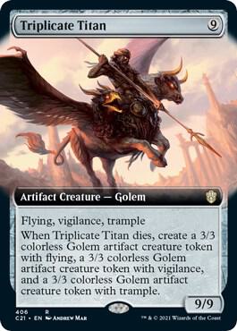 Triplicate Titan (Extended Art) [Commander 2021]