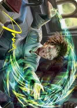 Eureka Moment Art Card (Gold-Stamped Signature) [Strixhaven: School of Mages Art Series]