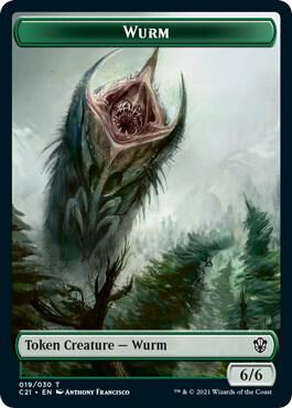 Wurm // Kraken Double-Sided Token [Commander 2021 Tokens]