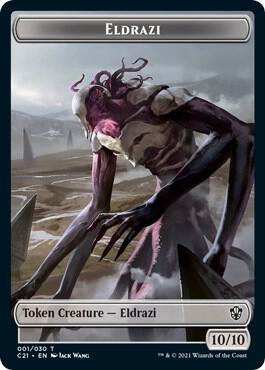 Eldrazi // Champion of Wits Double-Sided Token [Commander 2021 Tokens]