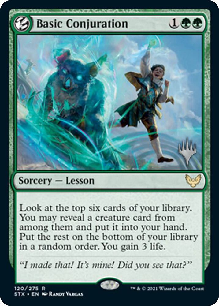 Basic Conjuration (Promo Pack) [Strixhaven: School of Mages Promos]