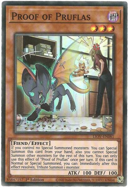 Proof of Pruflas [LIOV-EN081] Super Rare