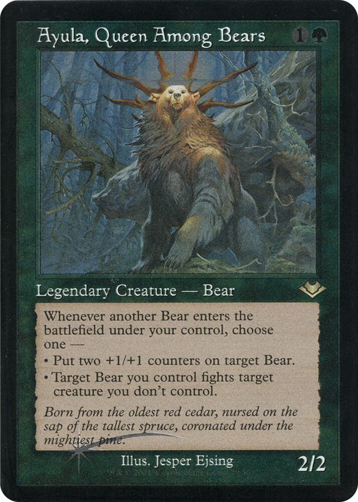 Ayula, Queen Among Bears (Retro Foil Etched) [Modern Horizons]