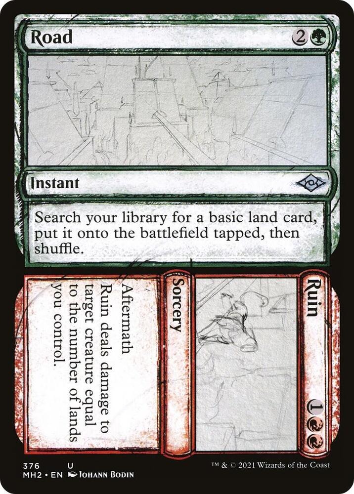 Road // Ruin (Sketch) [Modern Horizons 2]