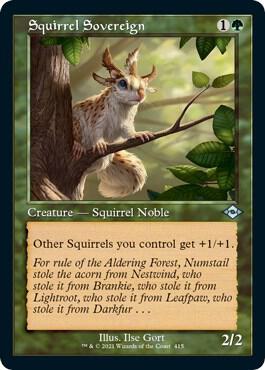 Squirrel Sovereign (Retro Foil Etched) [Modern Horizons 2]