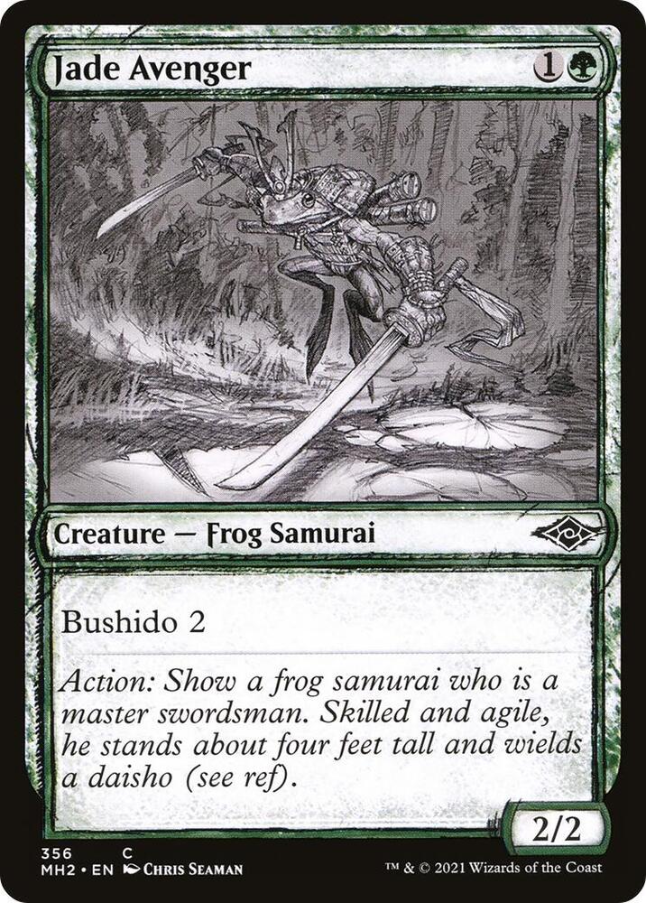 Jade Avenger (Sketch) [Modern Horizons 2]