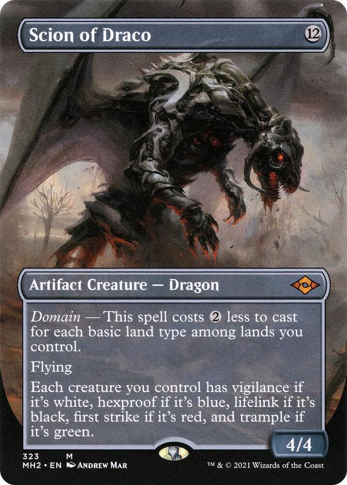 Scion of Draco (Borderless Alternate Art) [Modern Horizons 2]