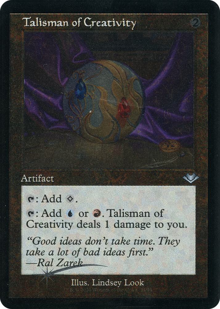 Talisman of Creativity (Retro Foil Etched) [Modern Horizons]