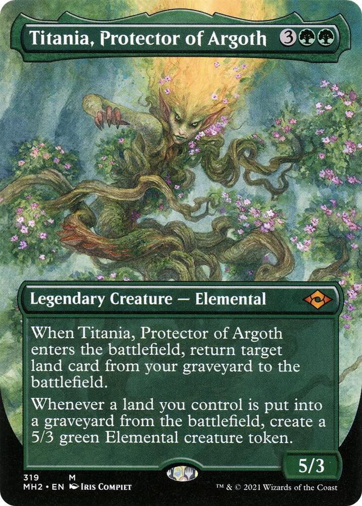 Titania, Protector of Argoth (Borderless Alternate Art) [Modern Horizons 2]