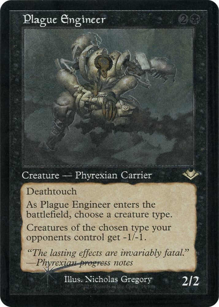Plague Engineer (Retro Foil Etched) [Modern Horizons]