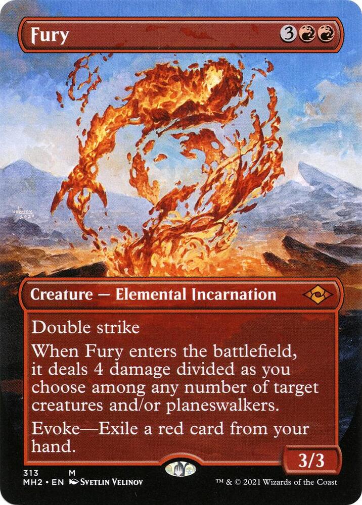 Fury (Borderless Alternate Art) [Modern Horizons 2]