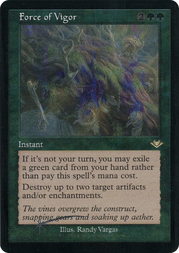 Force of Vigor (Retro Foil Etched) [Modern Horizons]
