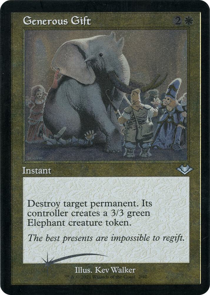 Generous Gift (Retro Foil Etched) [Modern Horizons]