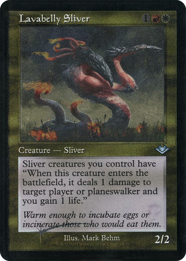 Lavabelly Sliver (Retro Foil Etched) [Modern Horizons]