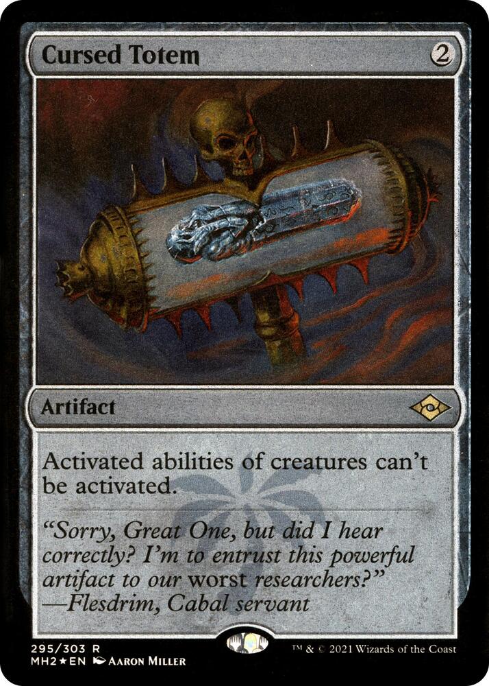Cursed Totem (Foil Etched) [Modern Horizons 2]