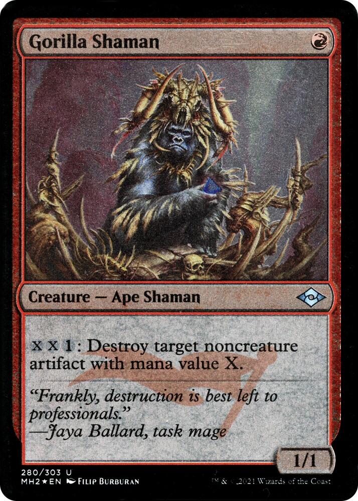 Gorilla Shaman (Foil Etched) [Modern Horizons 2]